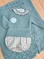 Conjunto jersey punto y ranitas tela flores Juliana 